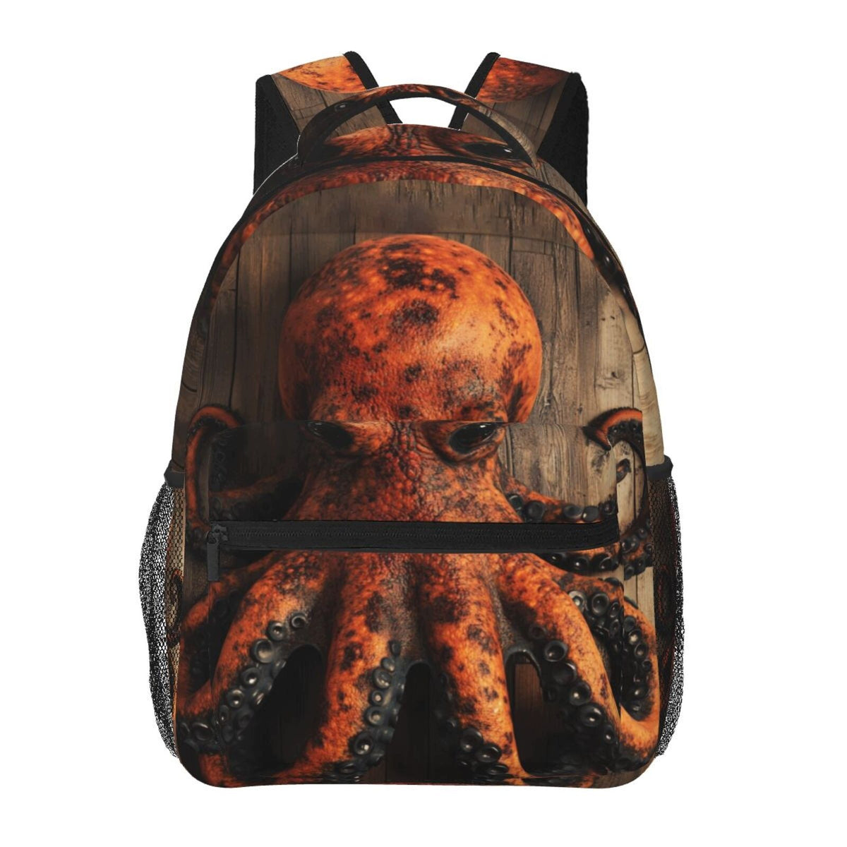 Backpack with Octopus Print for School and Travel