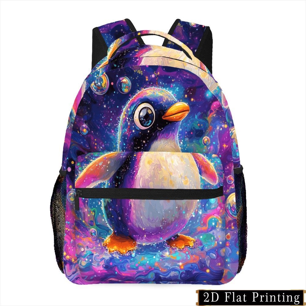 Backpack with Penguin Print for Campus and Travel