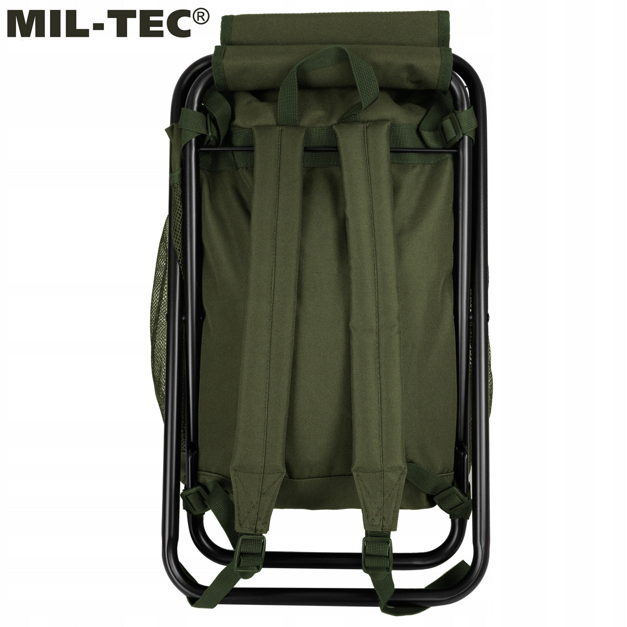 Backpack with chair hiking folding fishing chair Mil-Tec 20L Olive Brand Mil-Tec