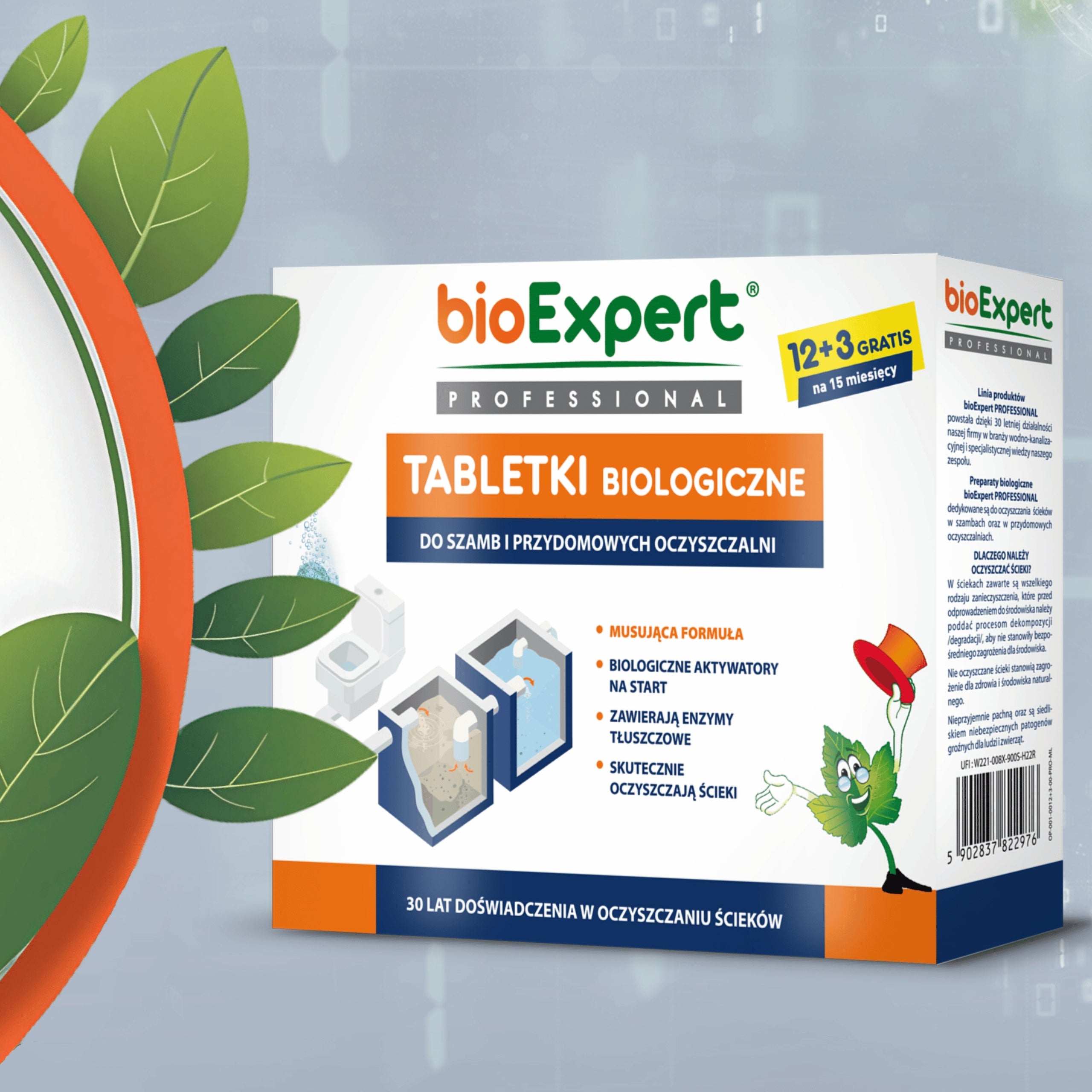 Bacteria for septic tanks and BIO treatment plants Tablets for YEAR+3 months bioExpert Manufacturer BioExpert