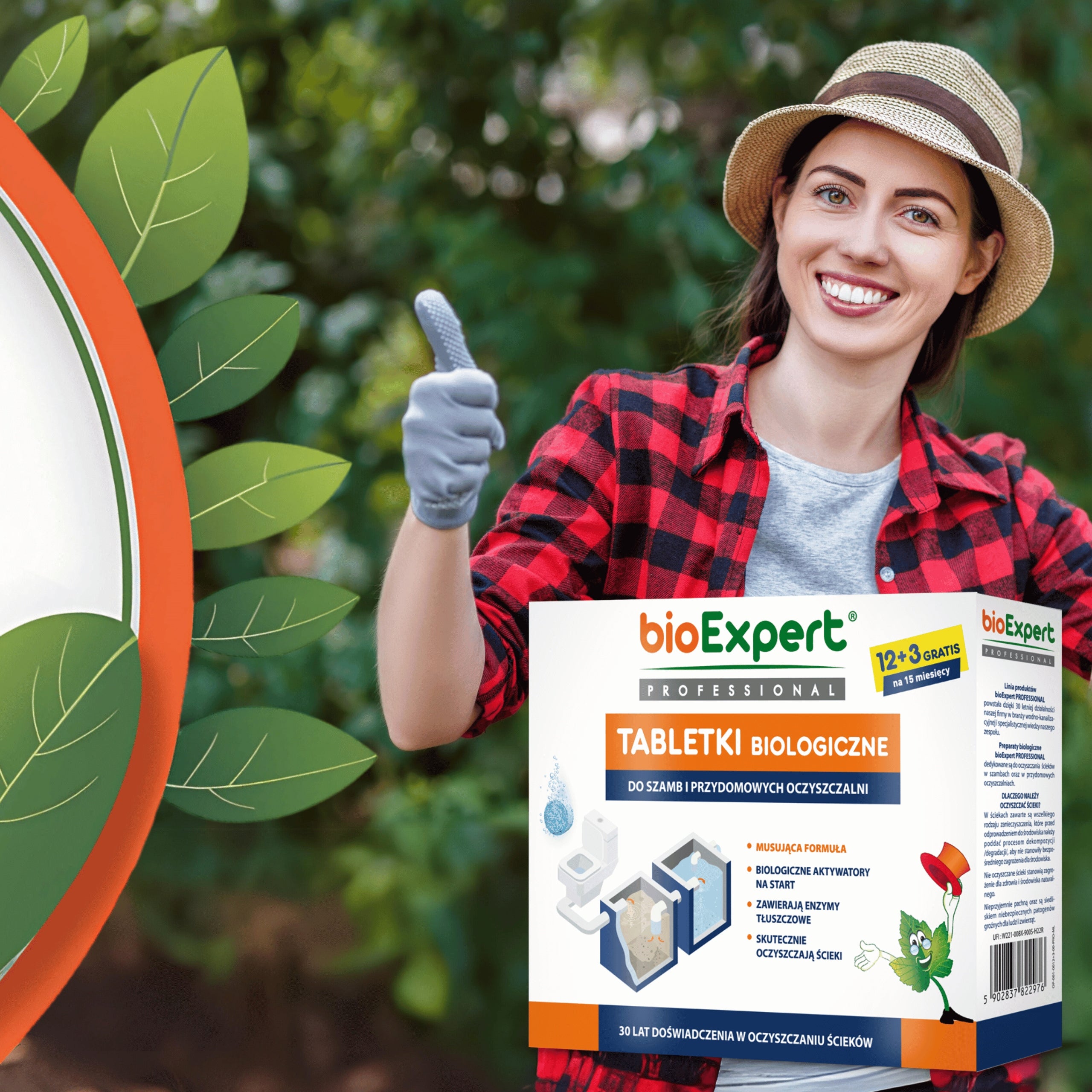 Bacteria for septic tanks and BIO treatment plants Tablets for YEAR+3 months bioExpert Packaging status original