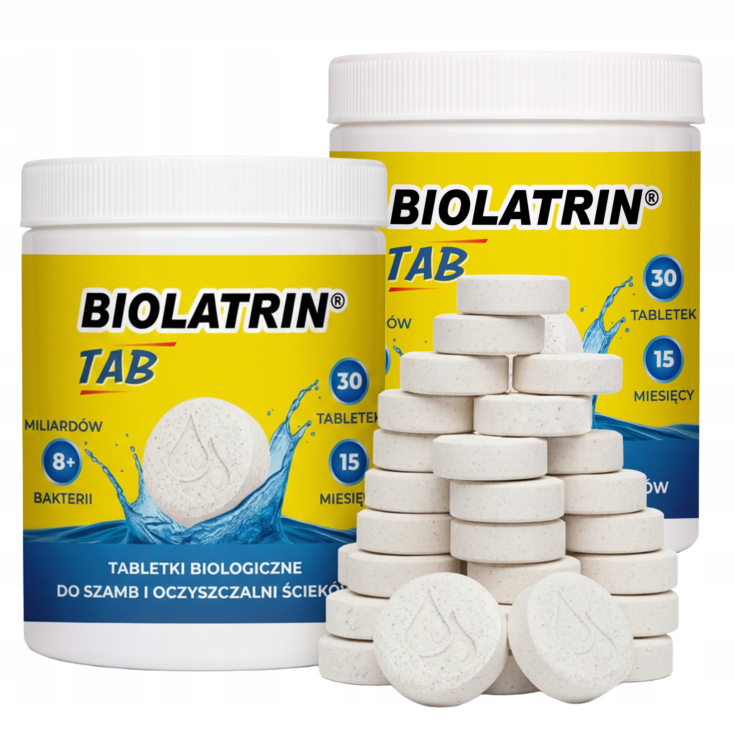Bacteria strong tablets for septic tank +fats 60 tab biopreparation for 2,5!