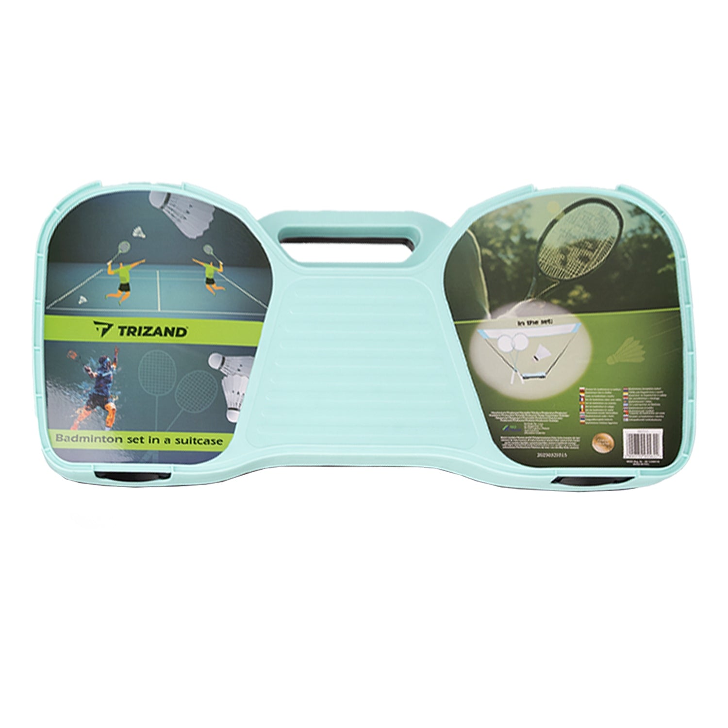 Badminton Game Set Mesh 2 Rackets Dart Suitcase Folding 4in1 Number of items in the set 8