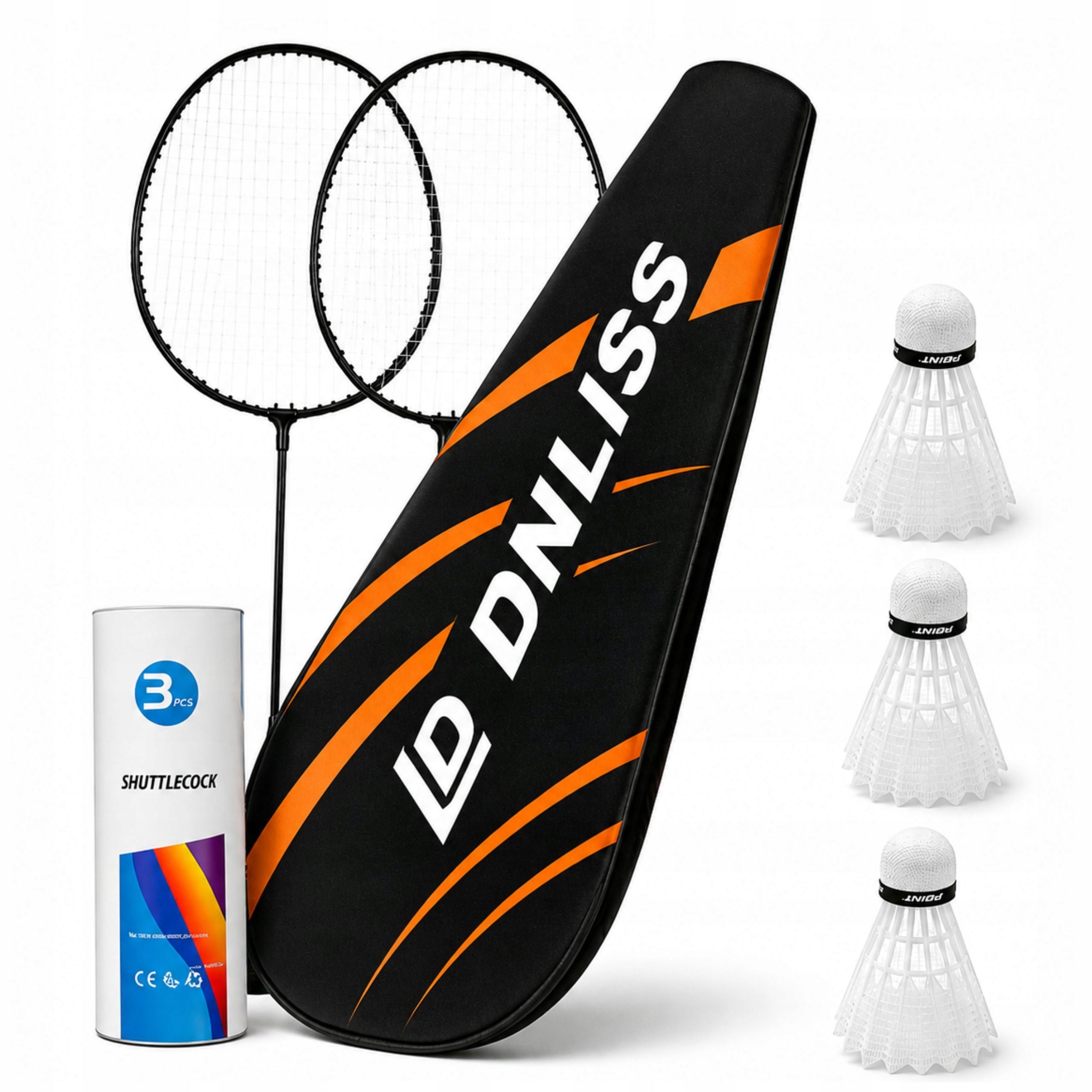 Badminton Rackets 2x Darts Palettes 3x Cover Game Set 6in1