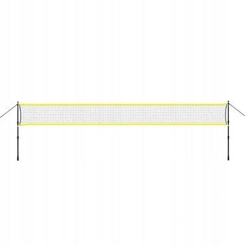 Badminton net telescopic posts 600x60cm cover NILS NT310