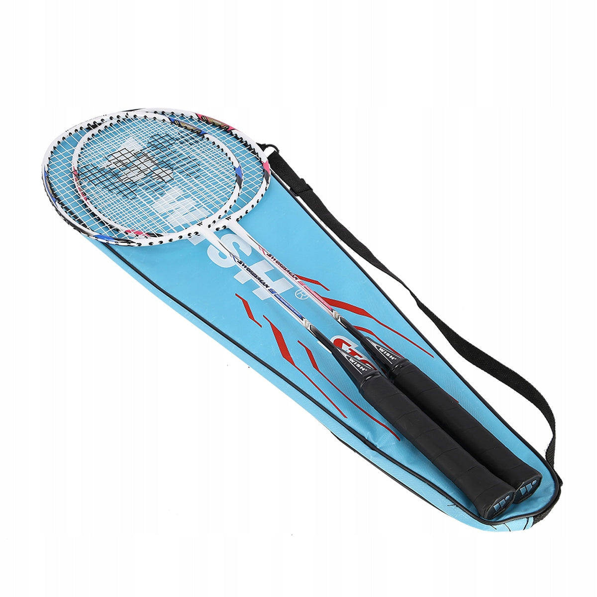Badminton rackets WISH Steeltec 9K 2 pcs steel ISODYNAMIC Brand Wish