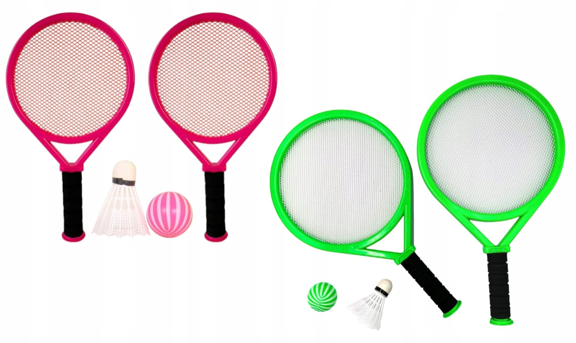 Badminton set for children rackets paddles shuttlecock ball tennis comet Packaging status original