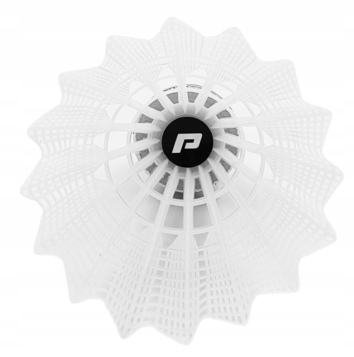 Badminton shuttlecocks POINT nylon white/green 6pcs! Model GREEN/WHITE
