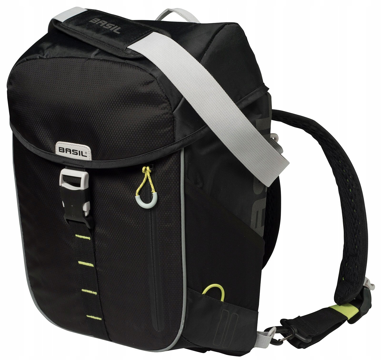 Bag Bicycle Backpack Basil Miles Daypack 17L Single Sided Pouch Black