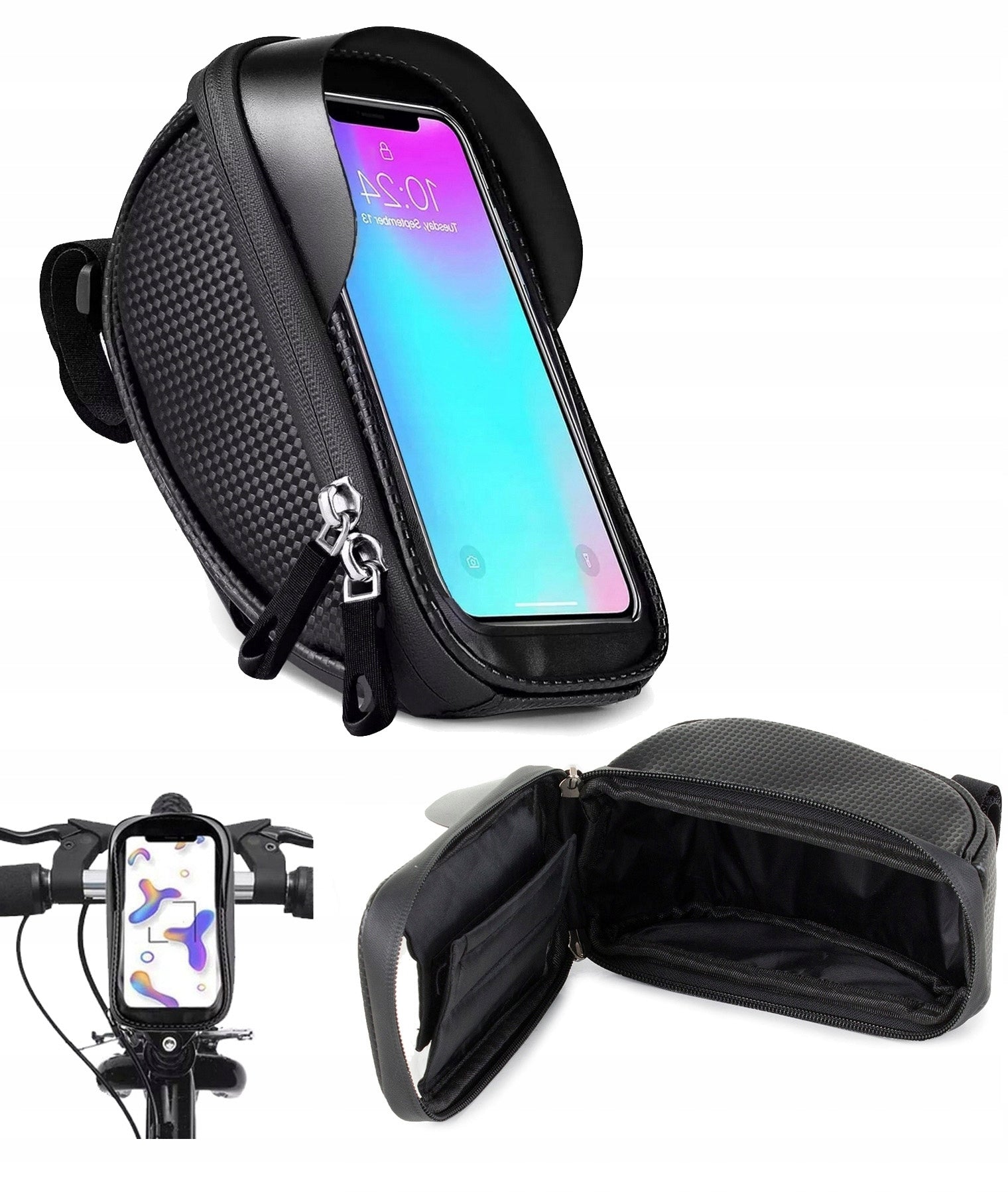Bag WATERPROOF BICYCLE POUCH for PHONE keys holder Handlebar case