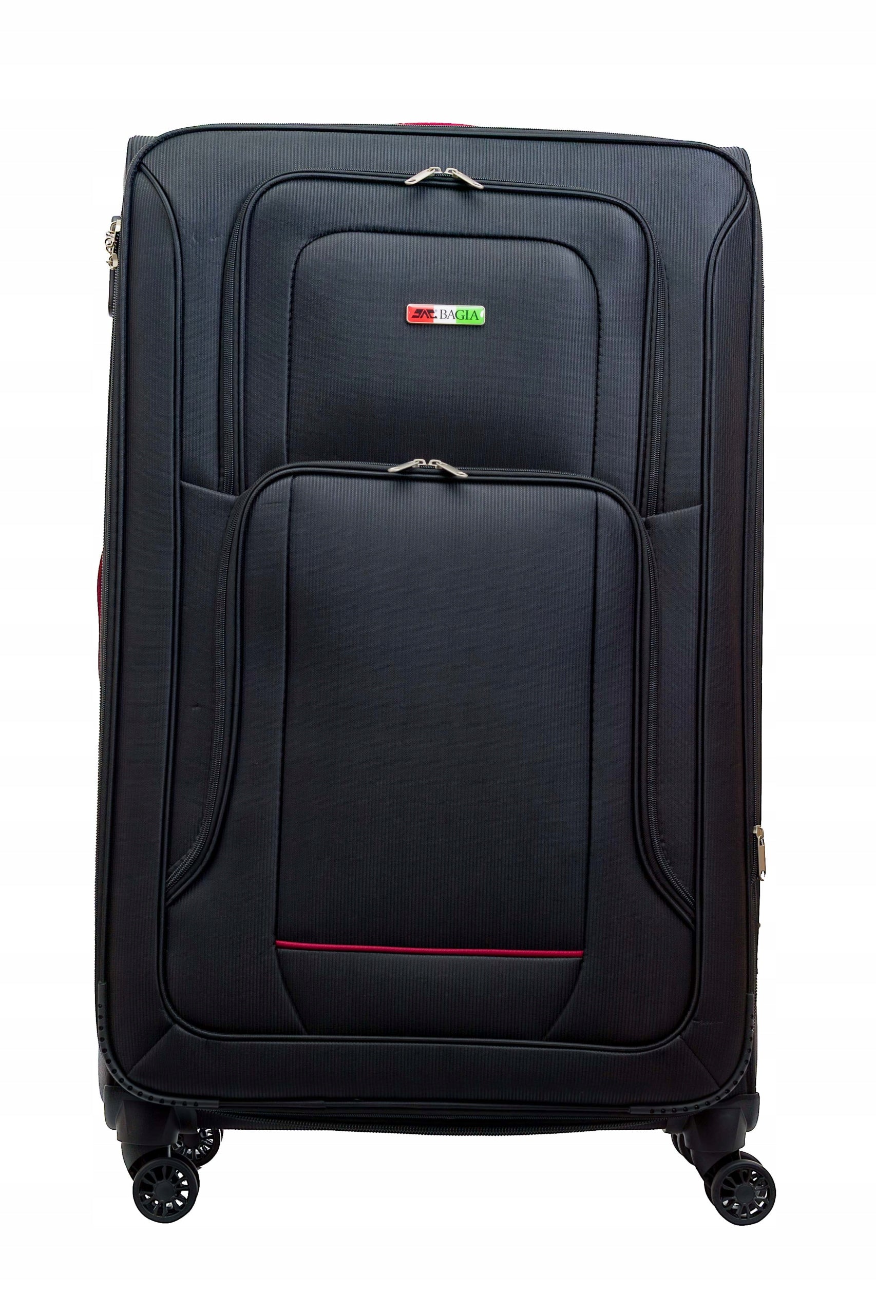 Bag travel case Bagia 130l large material on 2 wheels XXL colors Manufacturer code MAT -3 BLACK XL