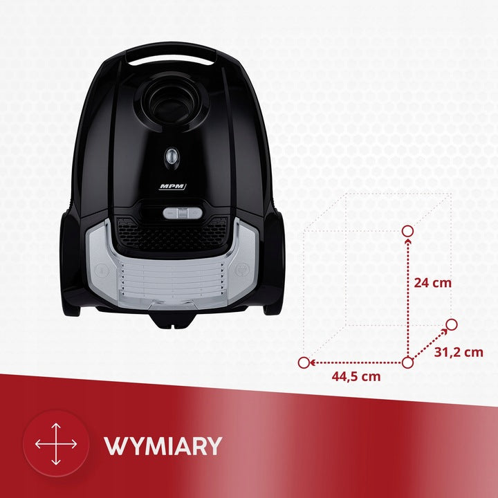 Bagged vacuum cleaner MPM MOD-54 850W Vacuum cleaner type bag