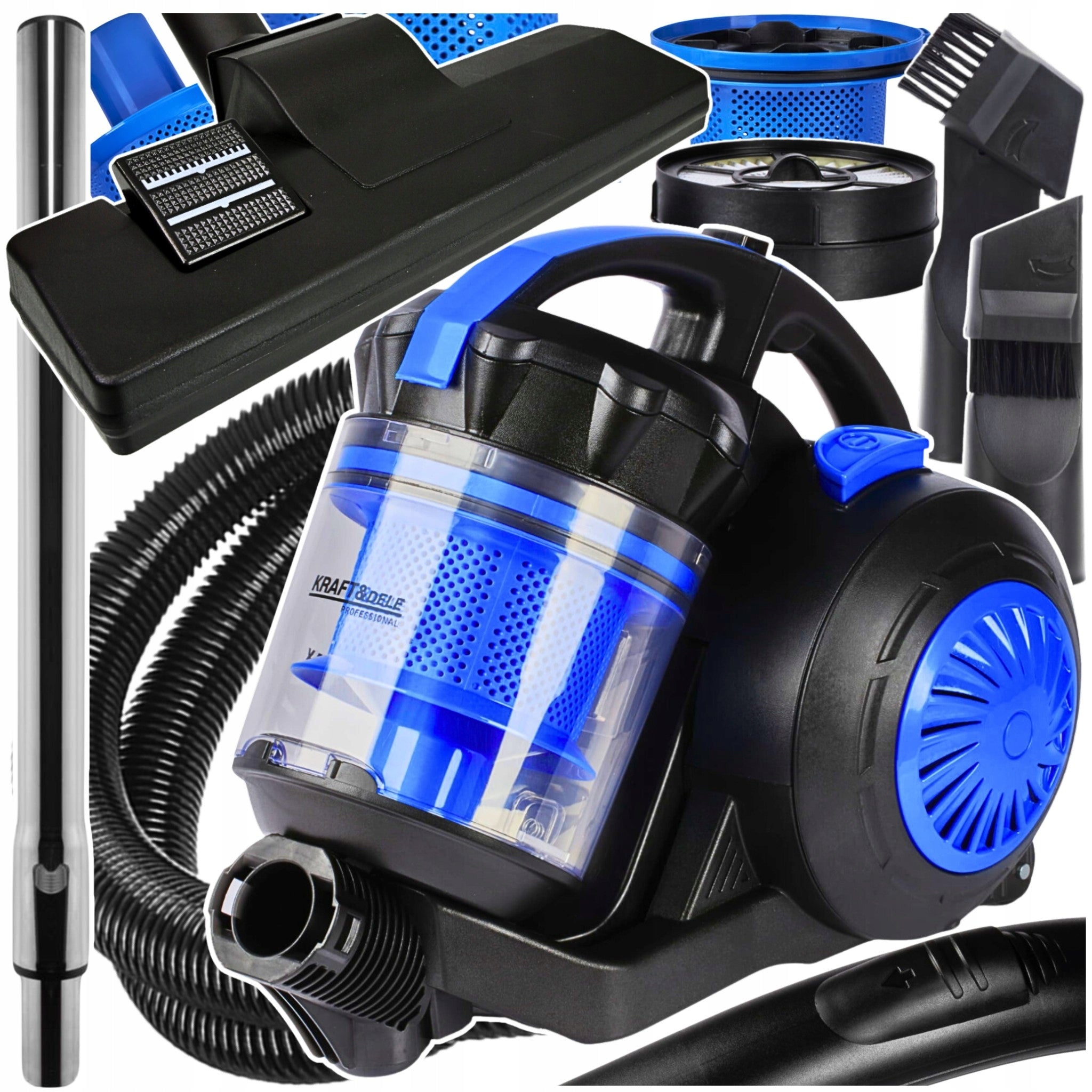 Bagless vacuum cleaner Kraft&Dele TURBO MAX CYCLONIC 4000W Packaging status original