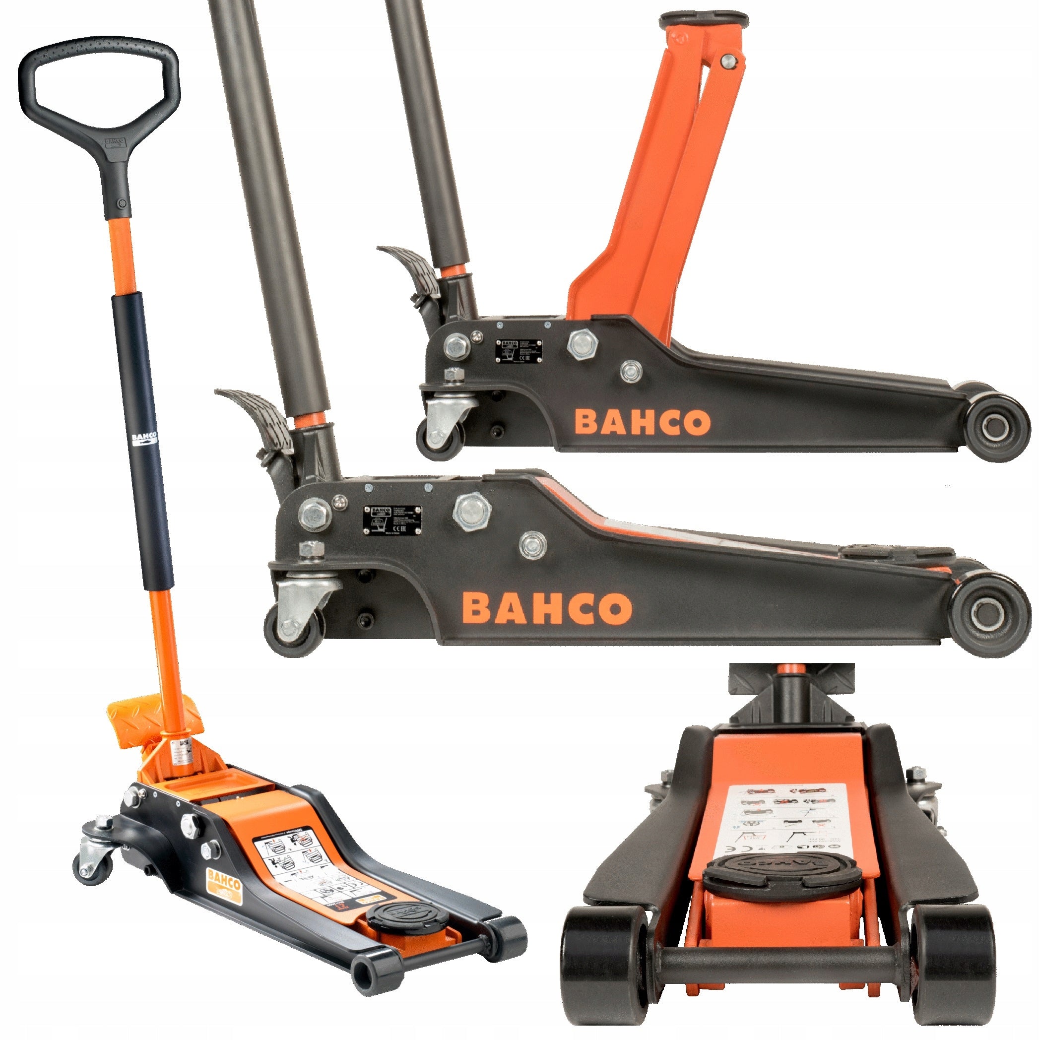 Bahco Workshop frog lift 2T 70 mm-490 mm BH12000 Low profile