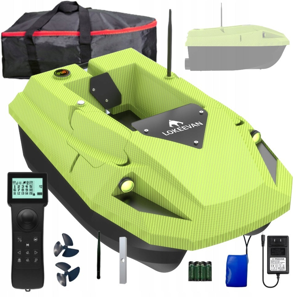 Bait Boat LOKEEVAN D50B GPS Remote Control 12V 2m/s 2x 15600mAh 2kg Load