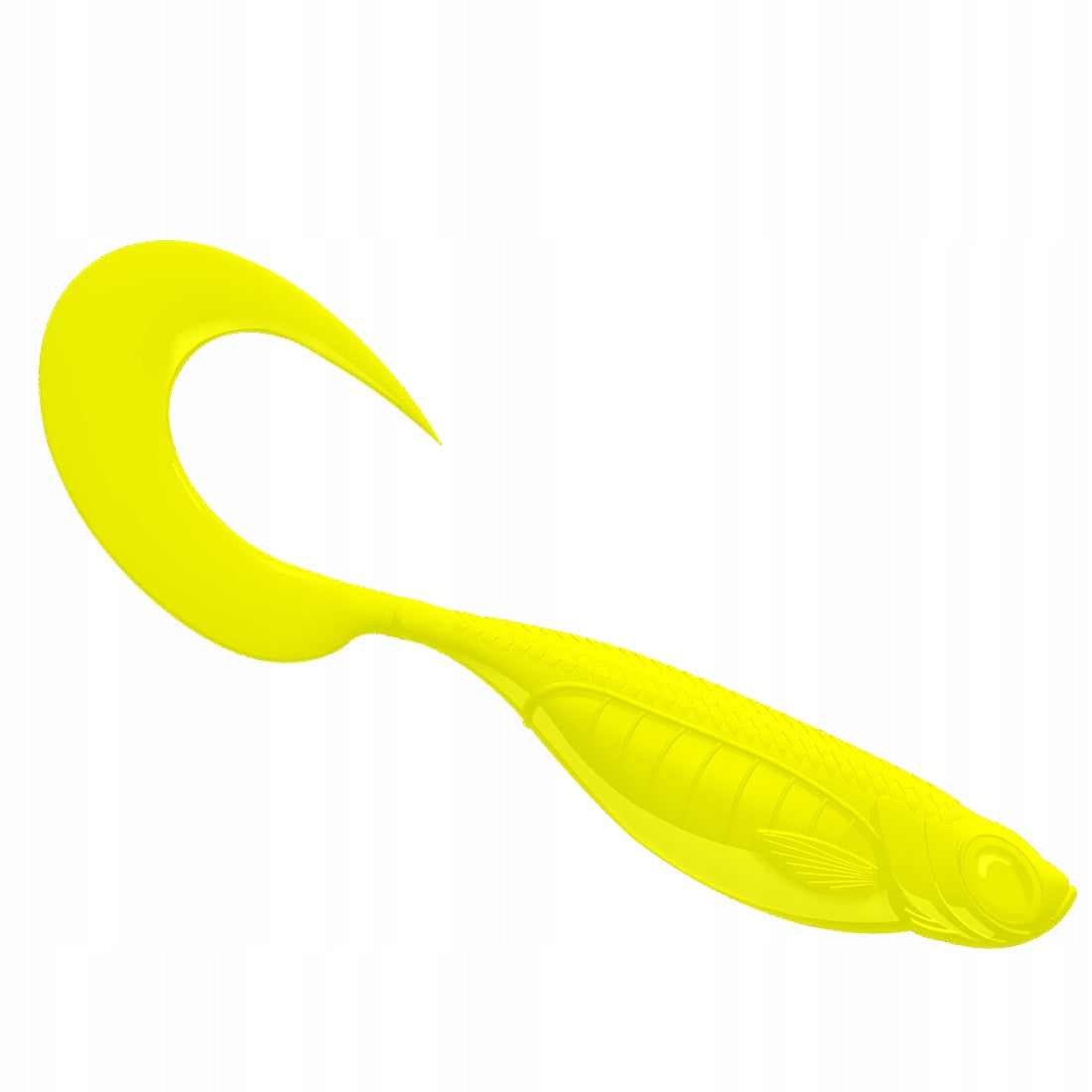 Bait rubber LIBRA LURES Embrion Twist Tail 1.75 4.5 cm HOT YELLOW 12 pcs. Manufacturer code 4013271