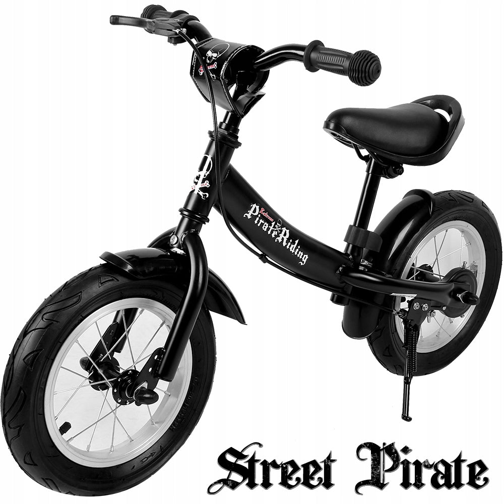 Balance Bike 12 Inches Children's Bike Adjustable Height Black Frame steel