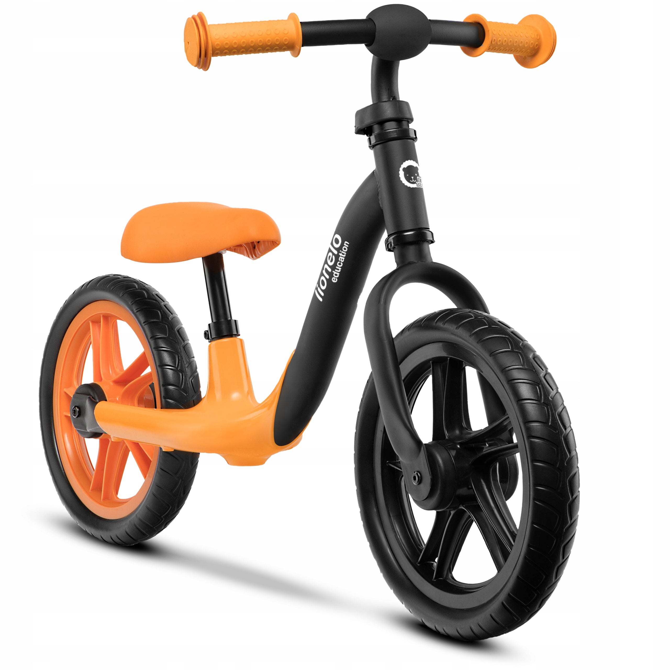 Balance Bike Lionelo Alex 12" Black, Orange Model LOE-ALEX