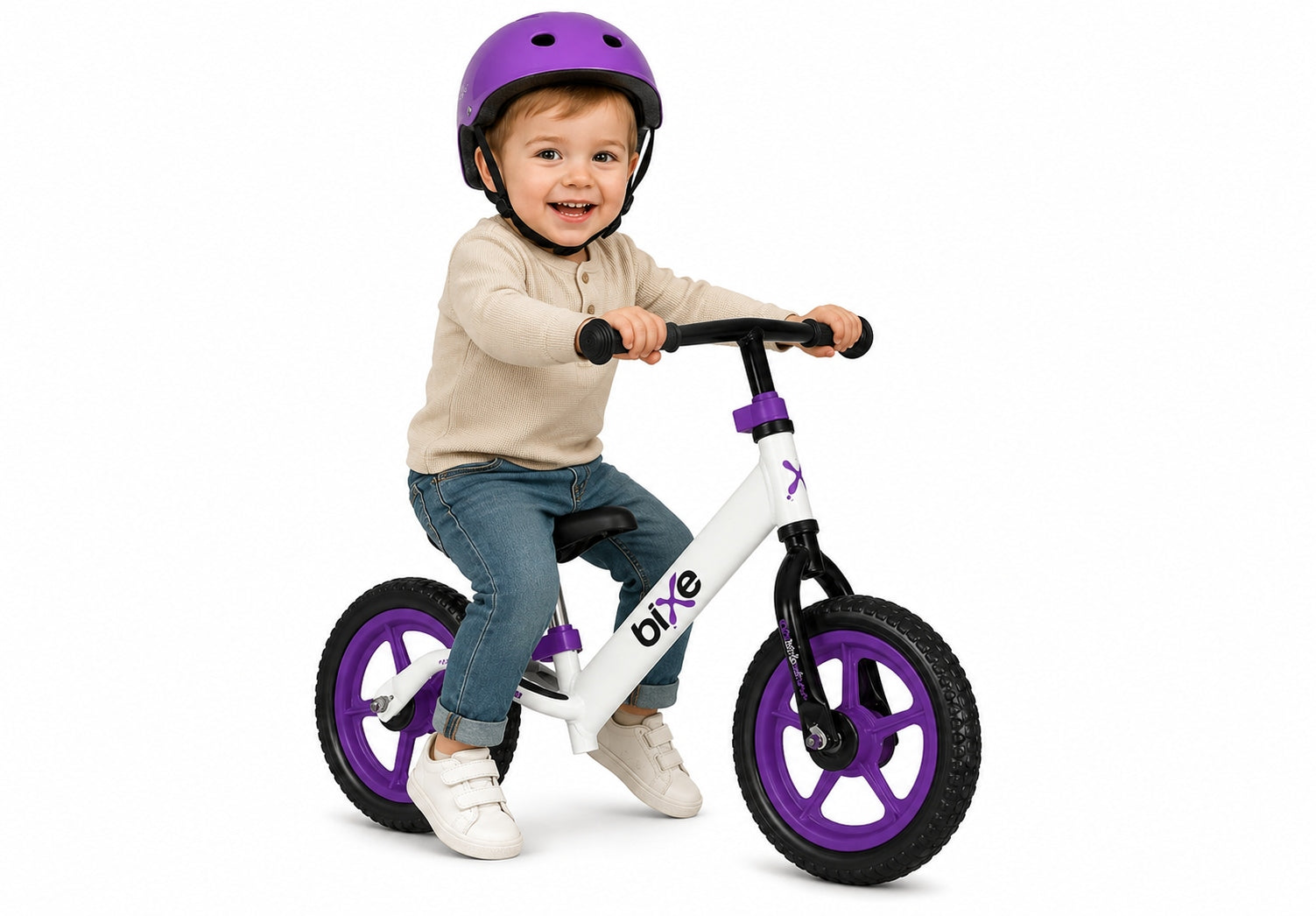 Balance bike BIXE 12" ultralight 2kg Aluminium 2-5 years + Korbo pads