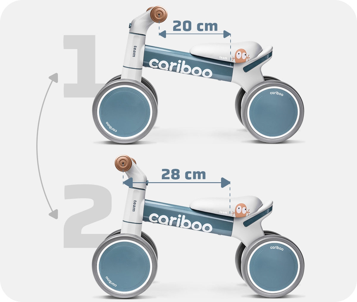 Balance bike CARIBOO TEAM light balance bike Model Team