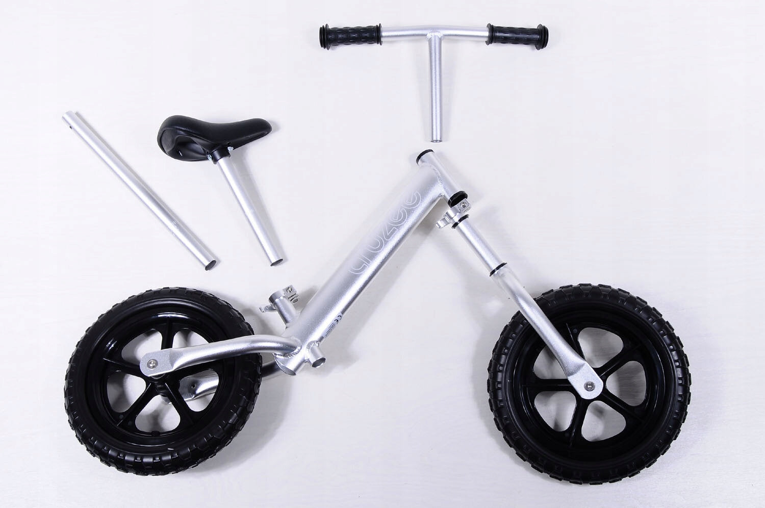 Balance bike Cruzee 12" silver Height 80–120 cm
