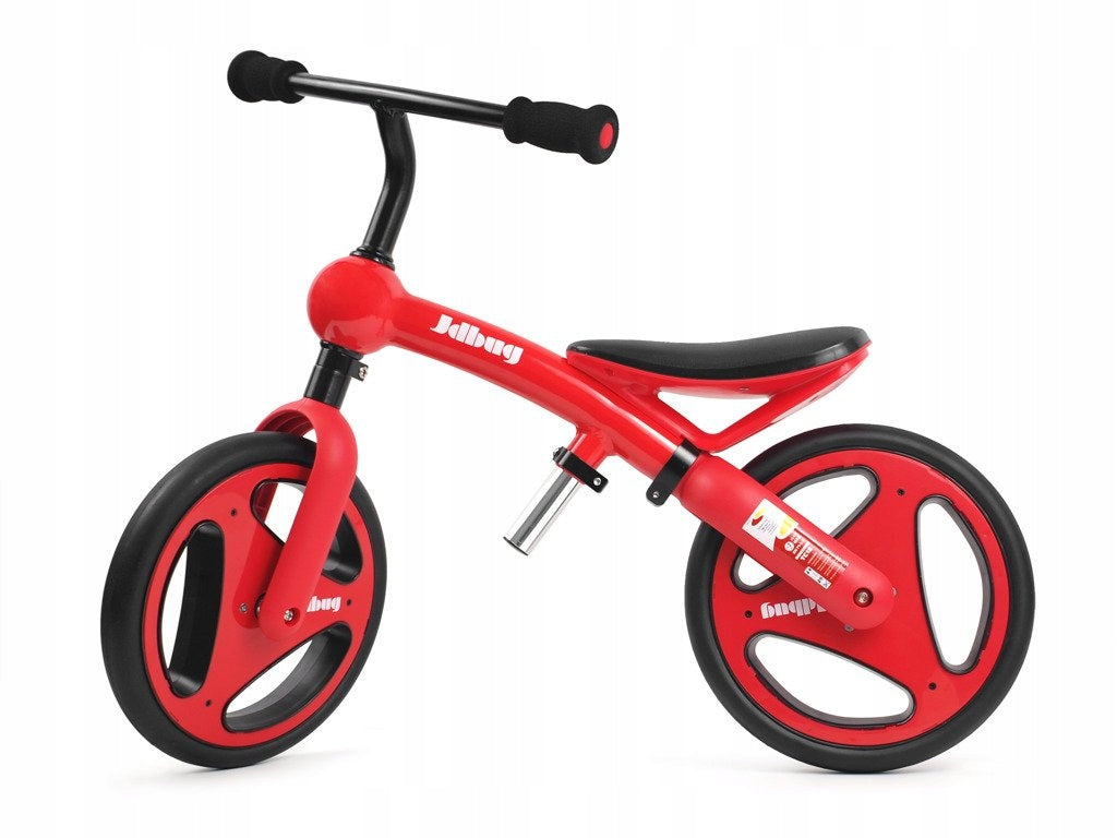 Balance bike Jd Bug red alu lightweight rubber wheels saddle adjustment Frame Aluminum