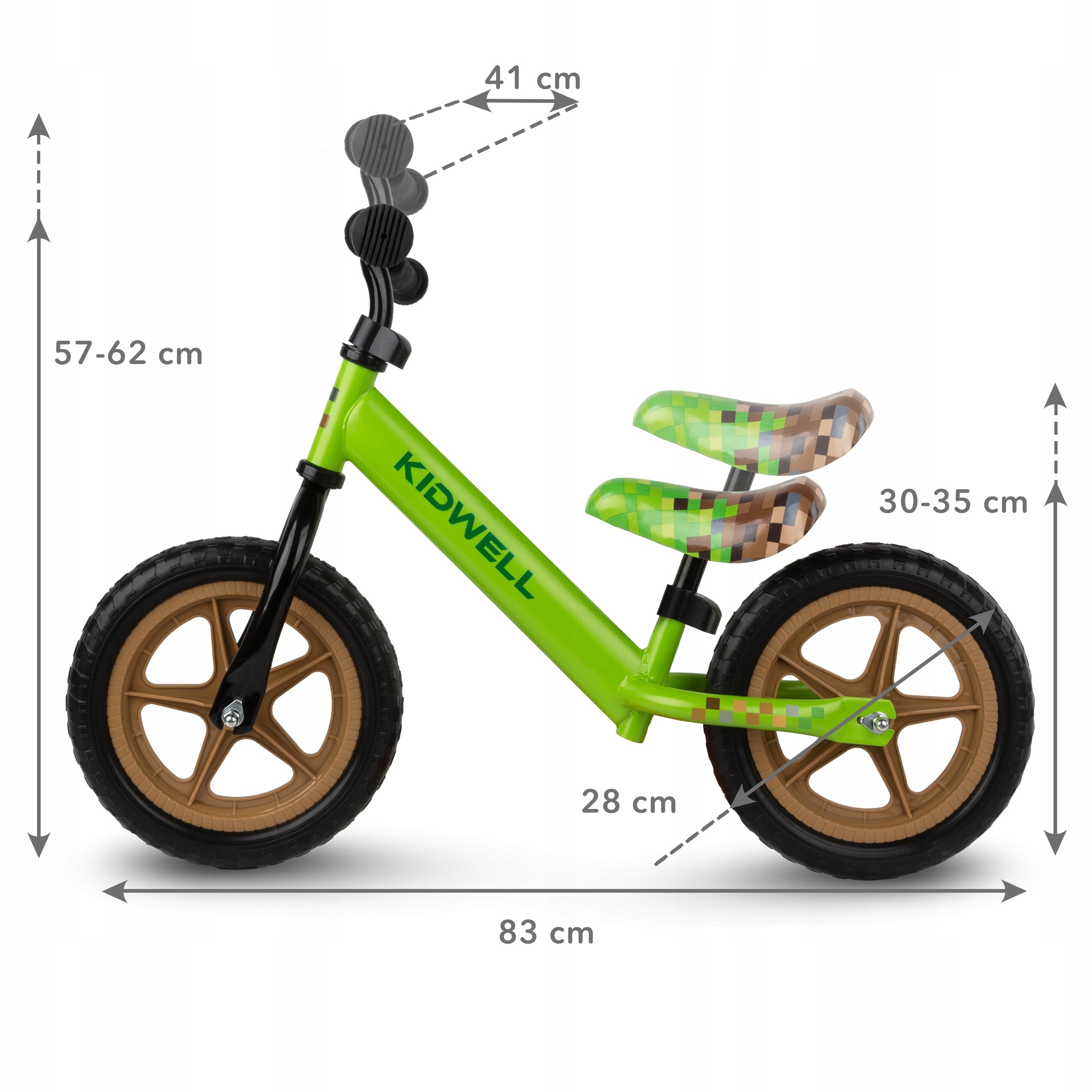 Balance bike Kidwell Rebel GAME green game Color green