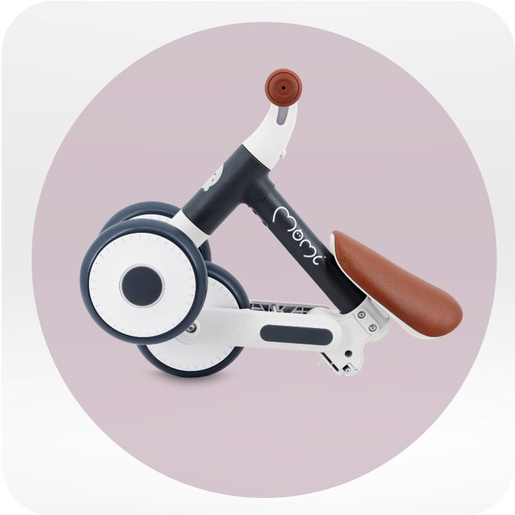 Balance bike MoMi DEX graphite - from 1 year light folding tricycle Model DEX
