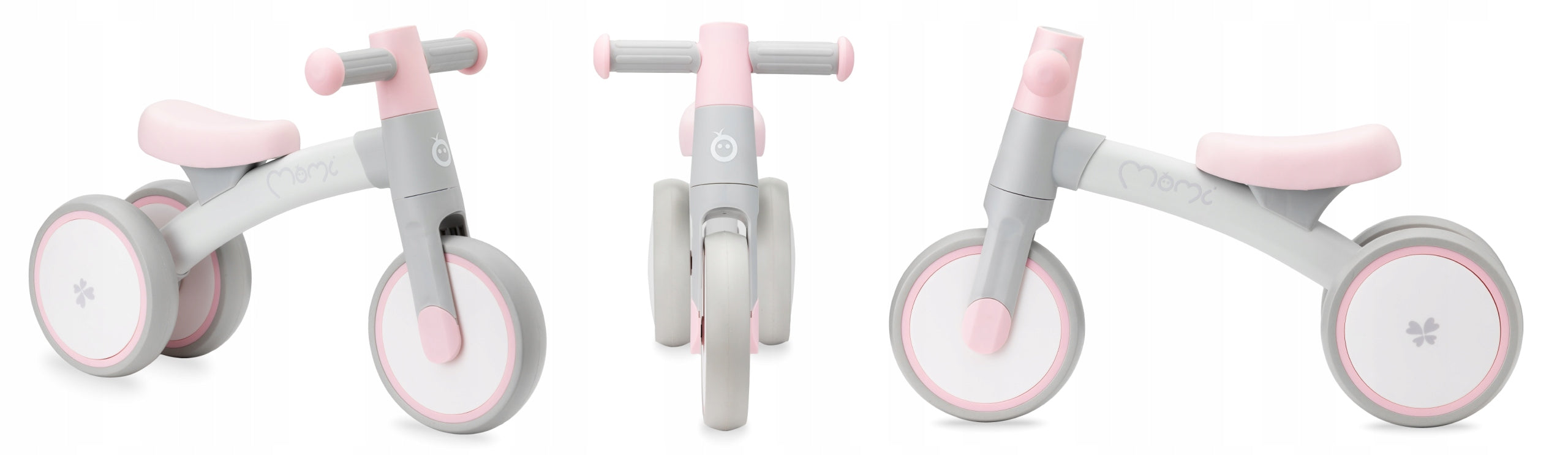 Balance bike MoMi TEDI pink - from 1 year lightweight aluminum to 20kg Packaging status original