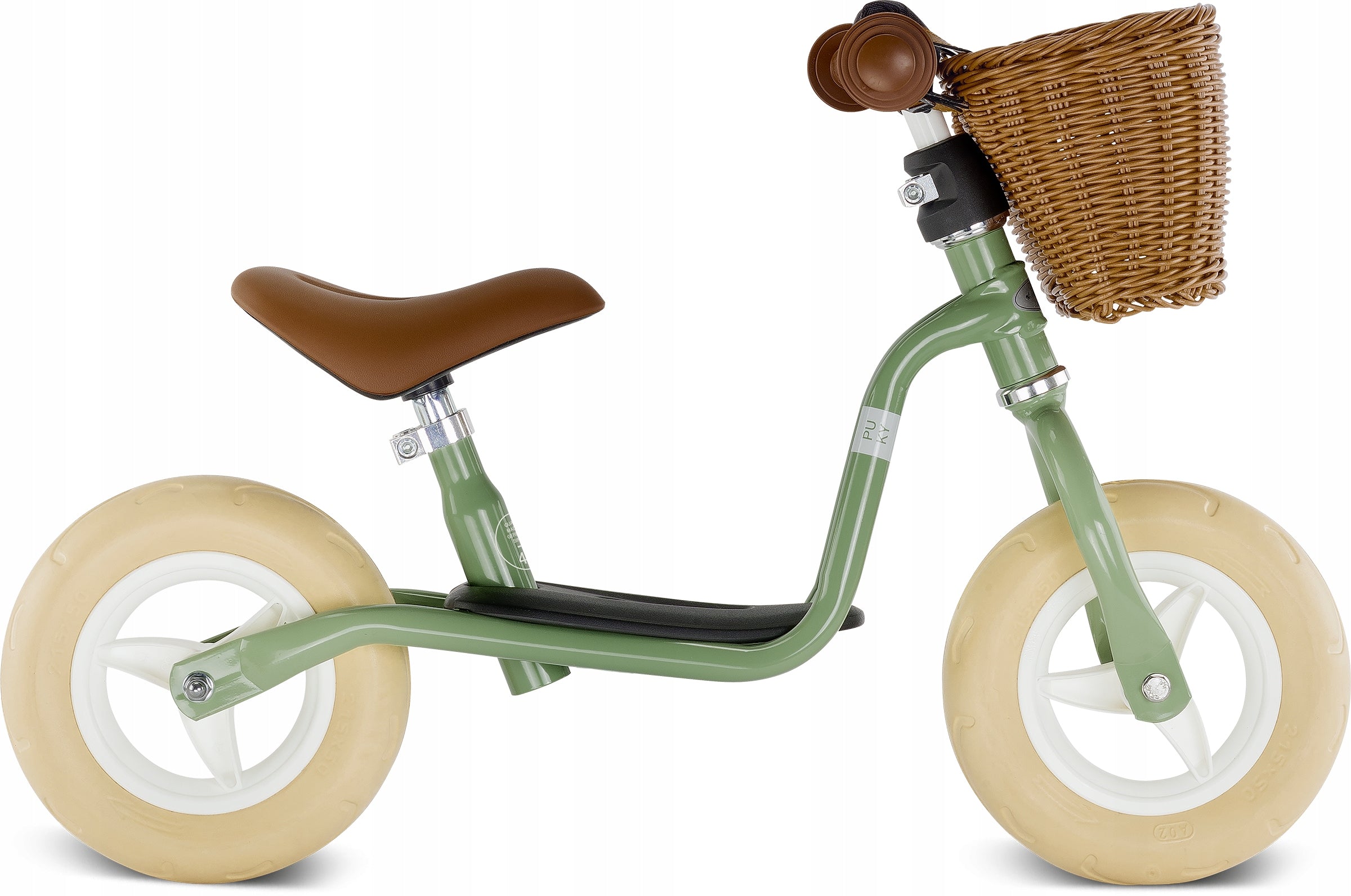 Balance bike PUKY LR M Classic retro green 4093 with cart