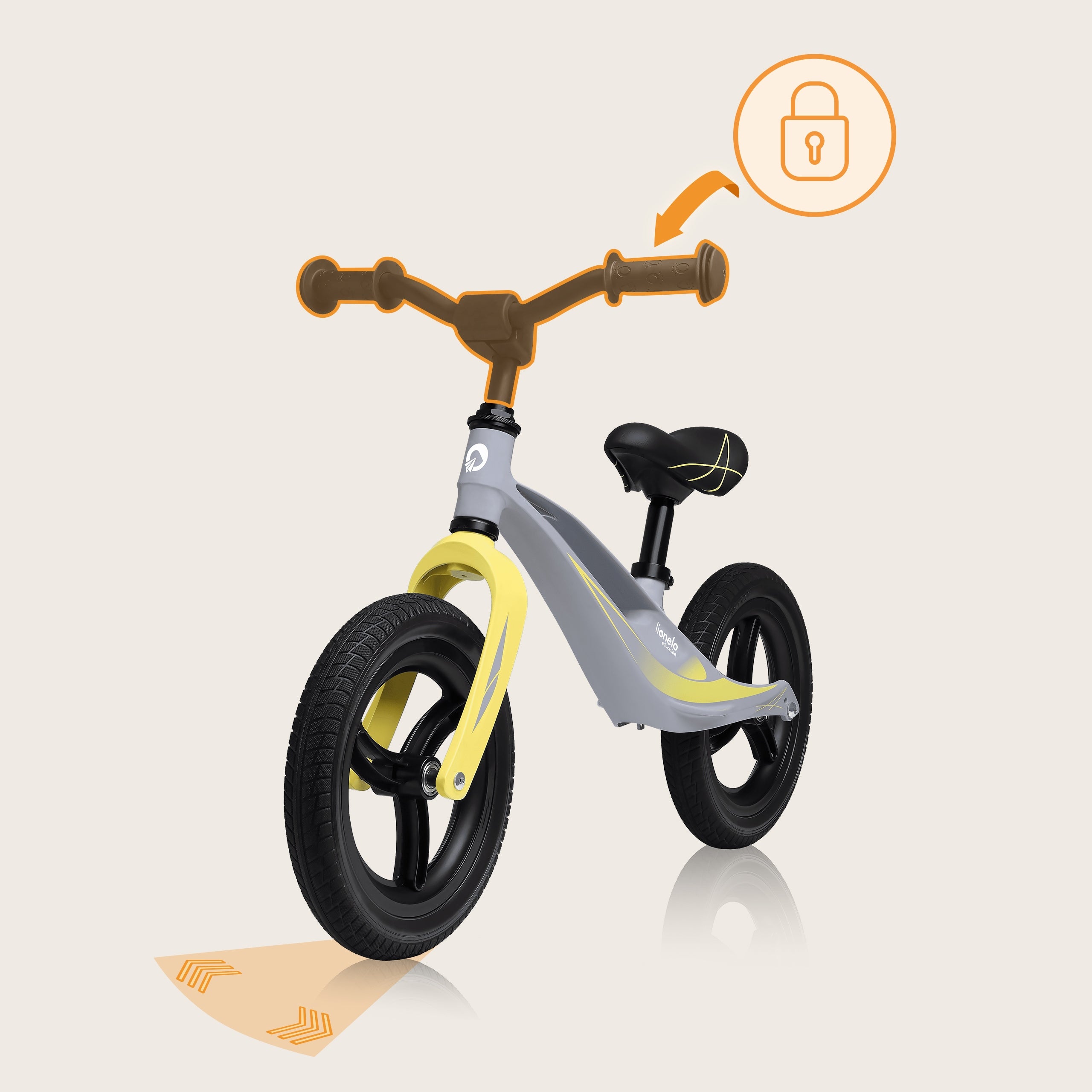 Balance bike for 2 year old rider MAINTENANCE-FREE PU WHEELS LIGHTWEIGHT Lionelo Bart Model Bart Tour