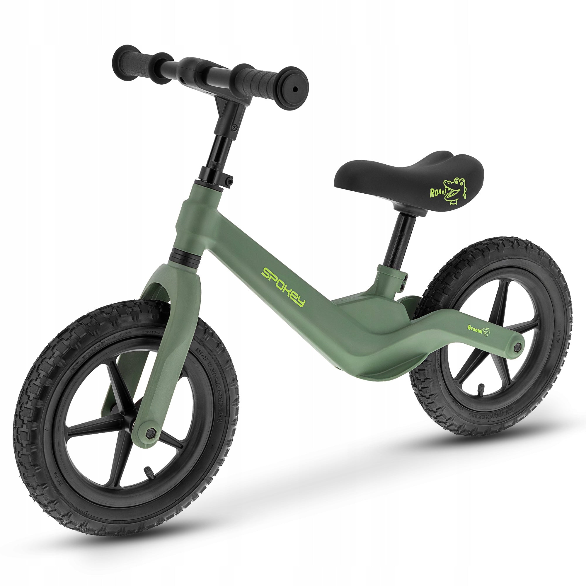 Balance bike for 3 year old adjustable pumped wheels Spokey BROOMIE