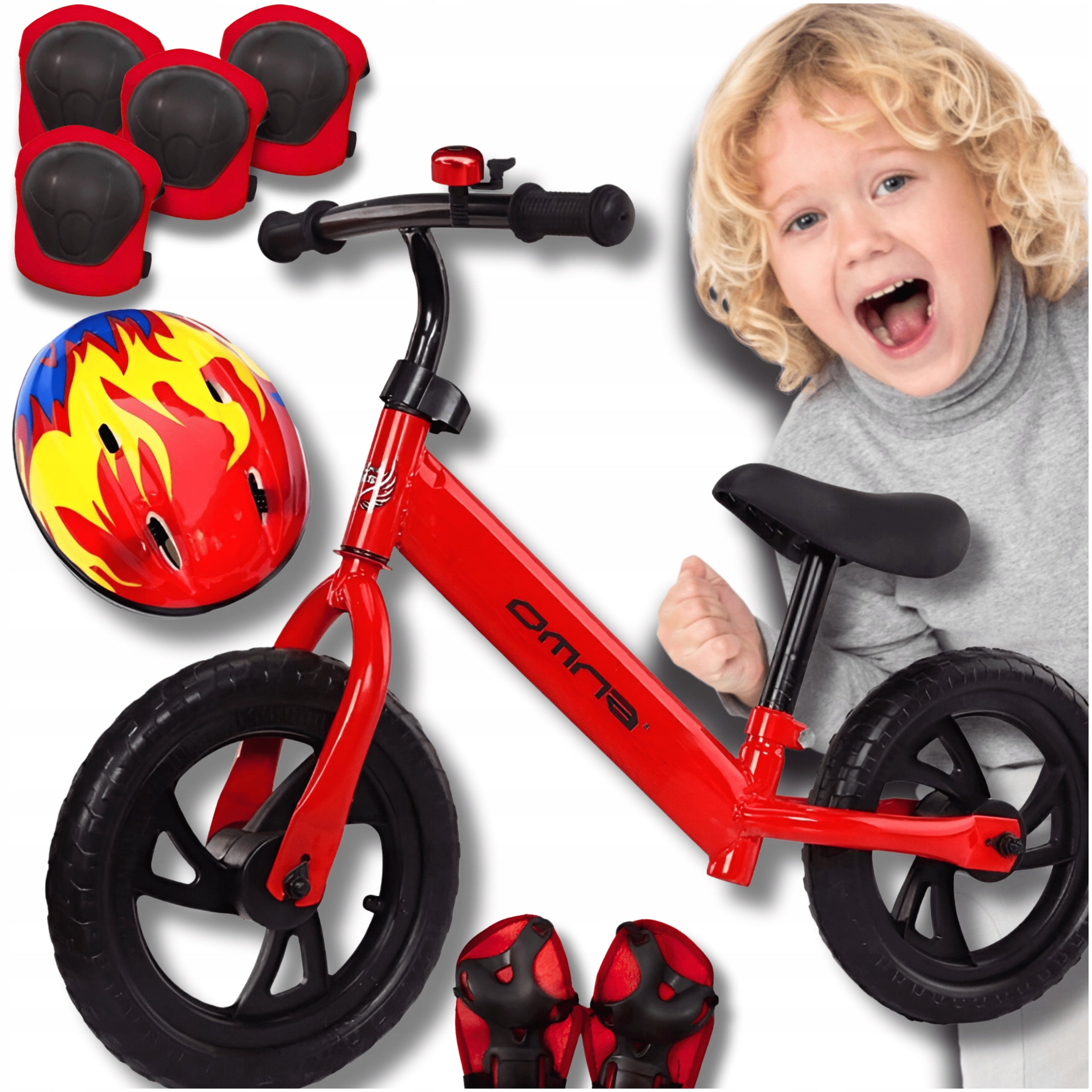 Balance bike for children for 2 years old for one year helmet protectors