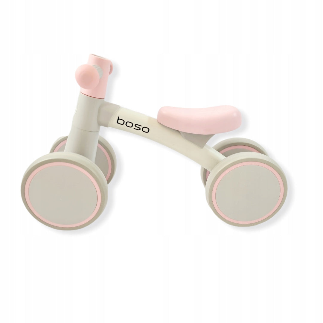 Balance bike for one year rider pusher bike Premium MILA grey + pink Kid's age 12+ months