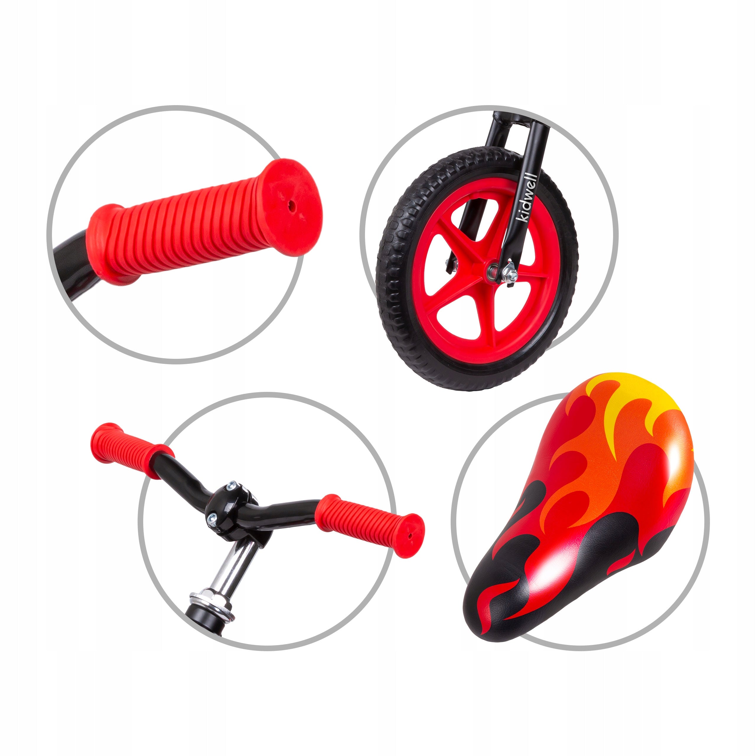 Balance bike magnesium Kidwell COMET light black/red black red Color black red