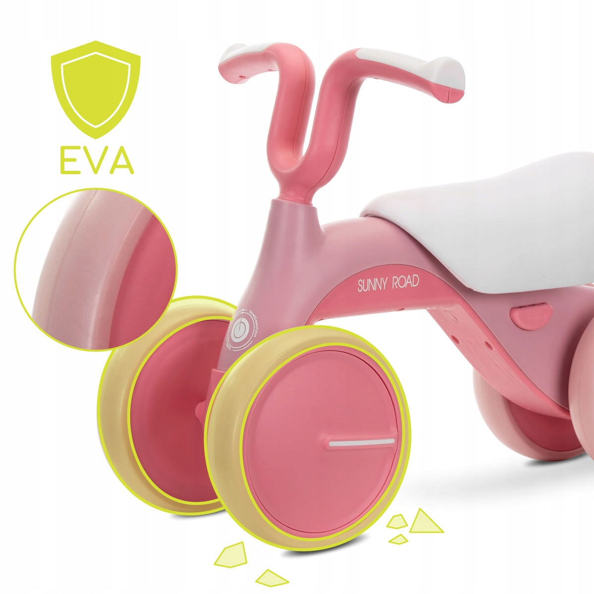 Balance bike ride-on for a child birthday gift Lorelli Color pink