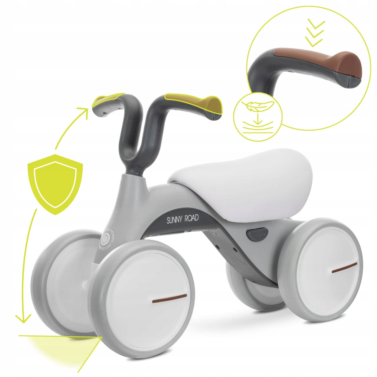 Balance bike ride-on for a child gift for a year birthday musician Model Sunny Road