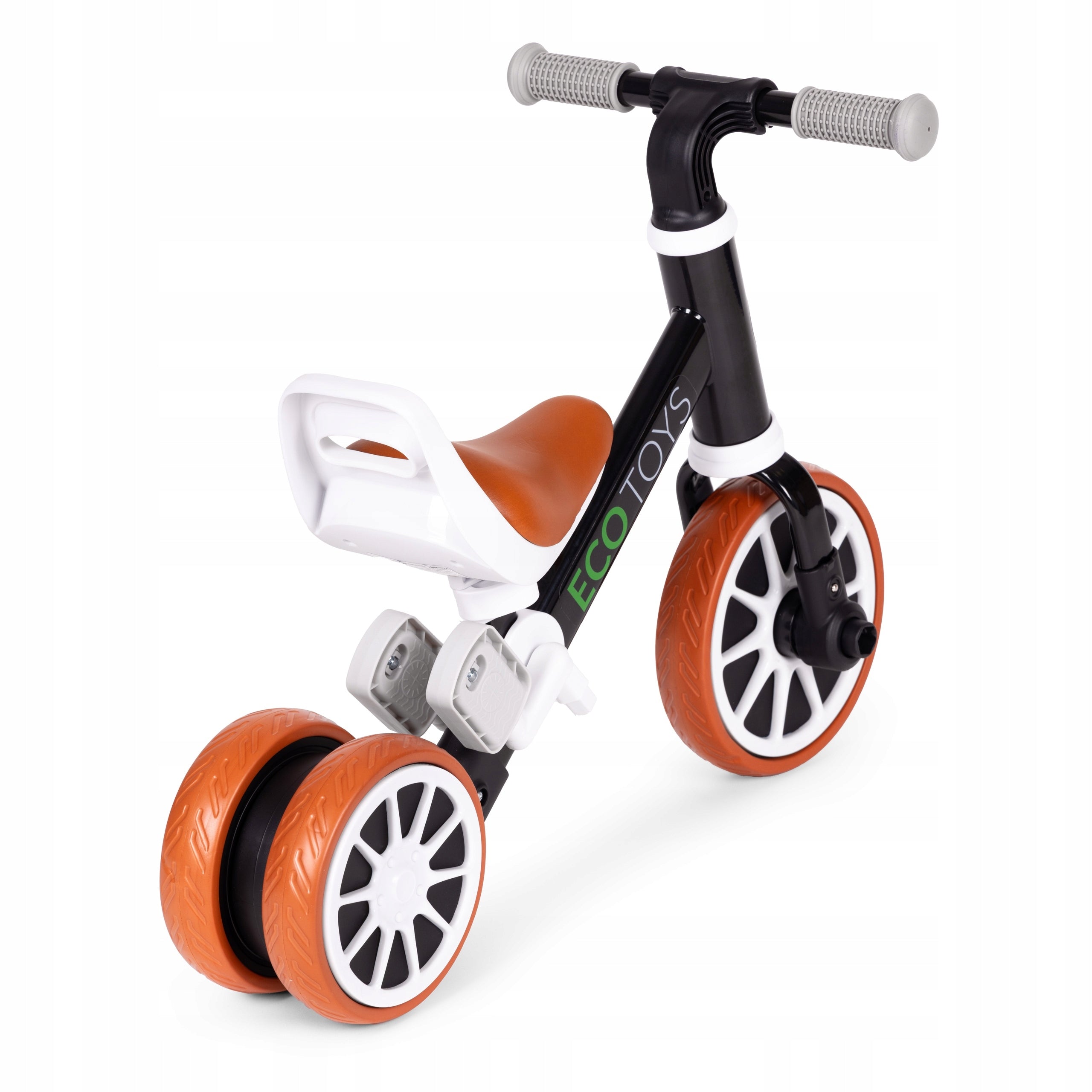 Balance bike rider with pedals 2in1 black ECOTOYS Brand Ecotoys