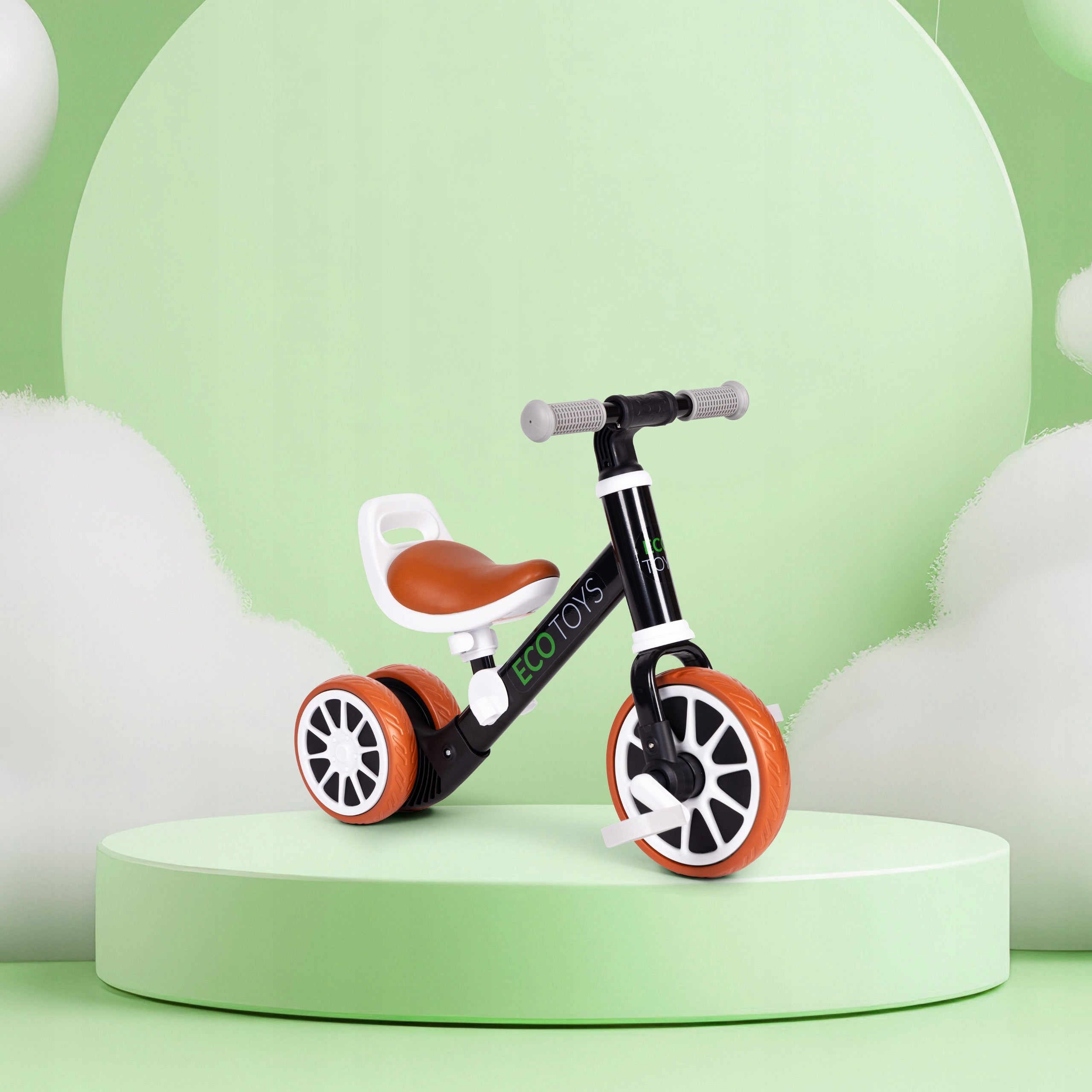 Balance bike rider with pedals 2in1 black ECOTOYS Packaging status original