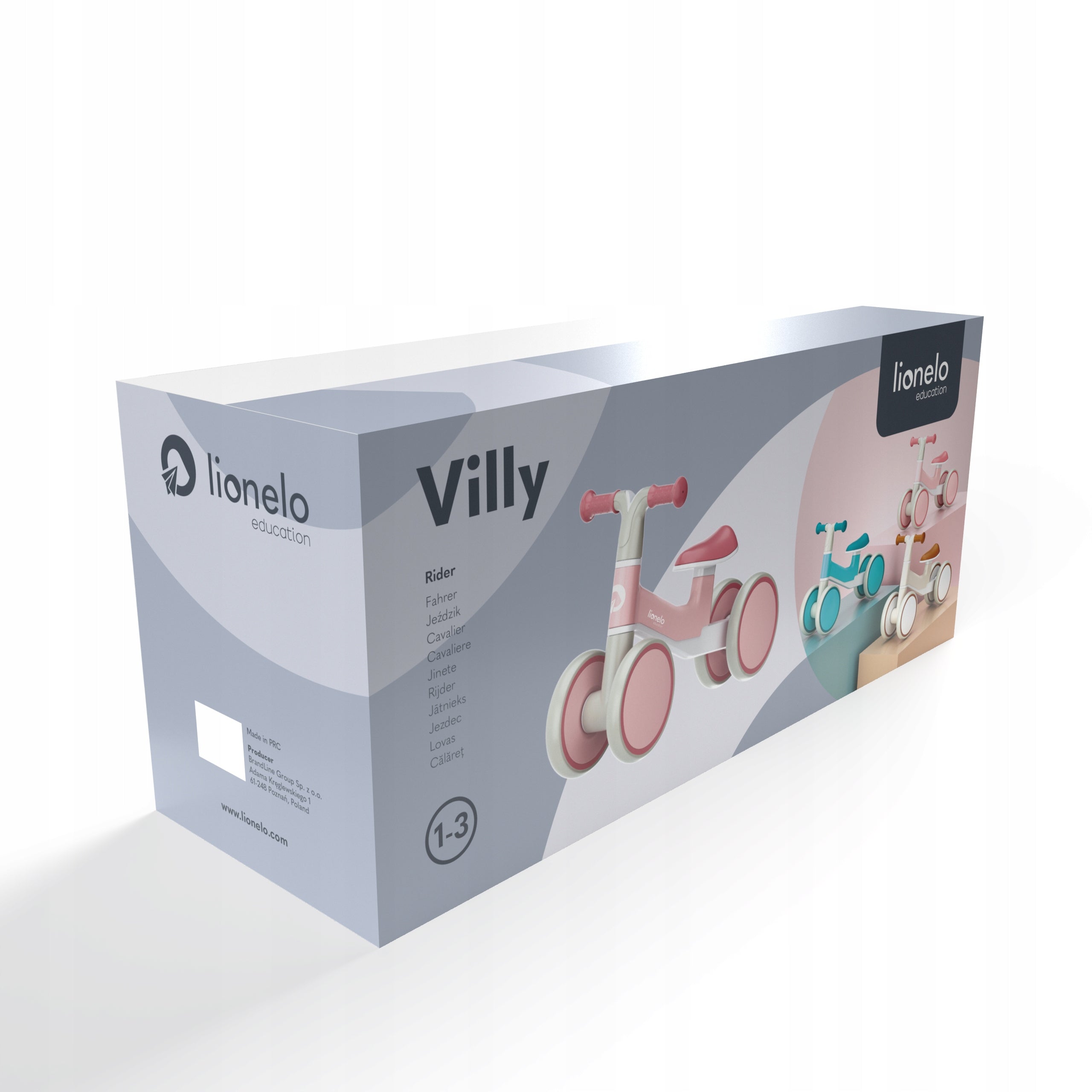Balance bike walker rider Lionelo Villy Brand Lionelo