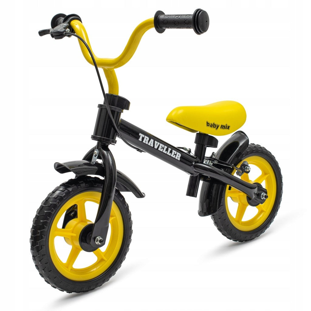Balance bike with brake Baby Mix Traveller black