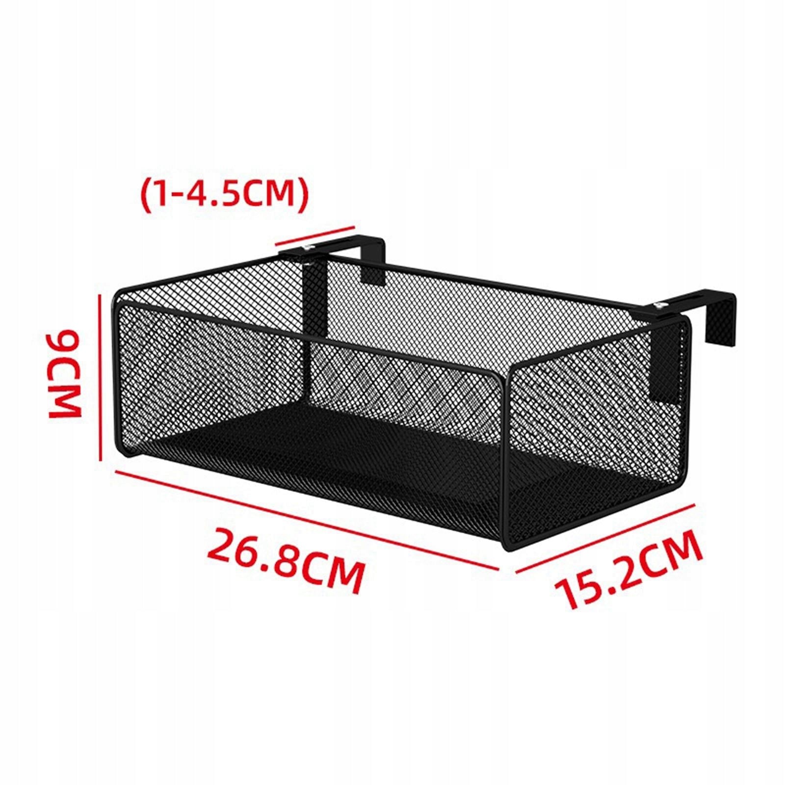 Balcony Flower Plant Shelf Hanging Storage Basket for Storing Phone Black Brand no brand