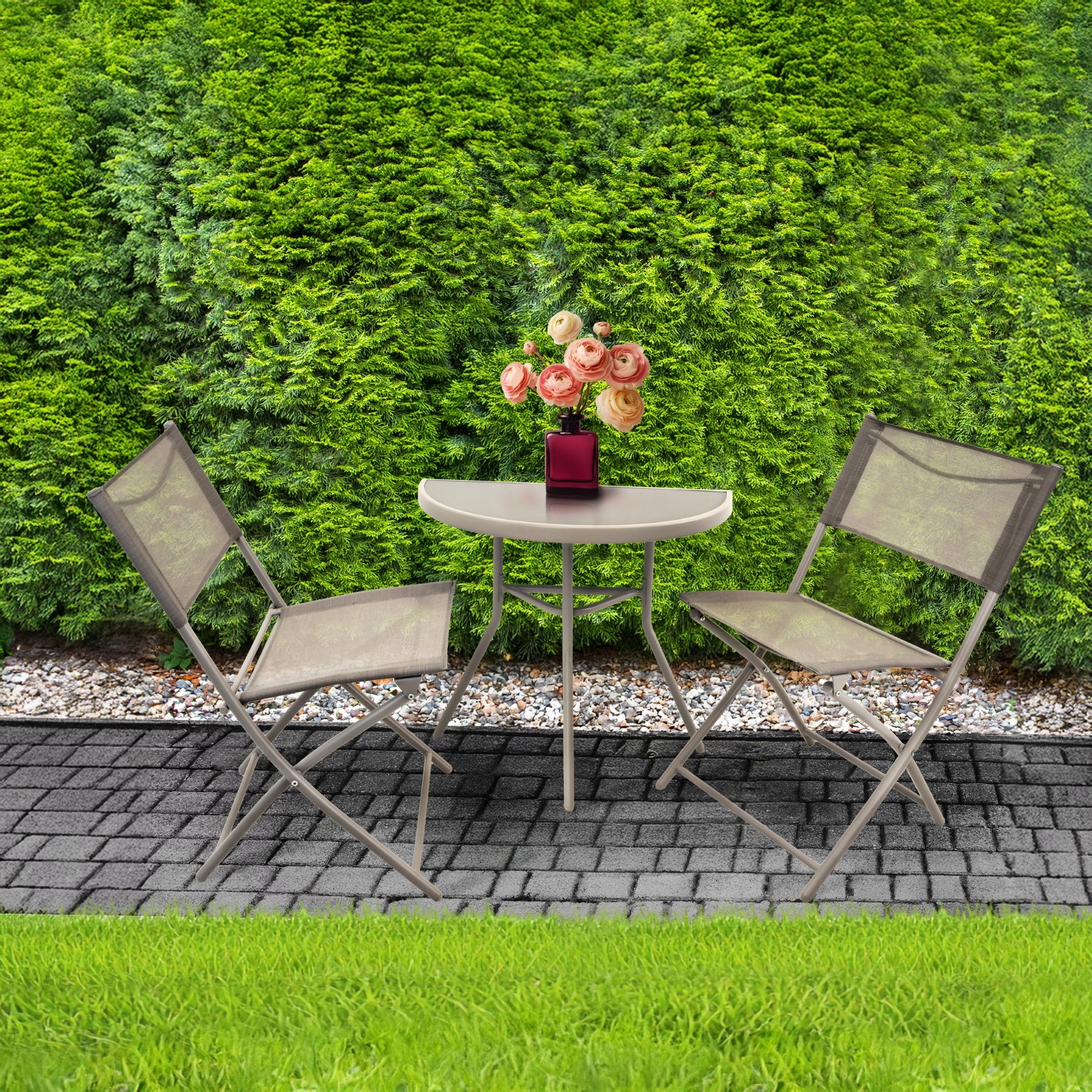 Balcony Furniture Garden Terrace Set TABLE 2 CHAIRS Garden Set EAN (GTIN) 5900410357983