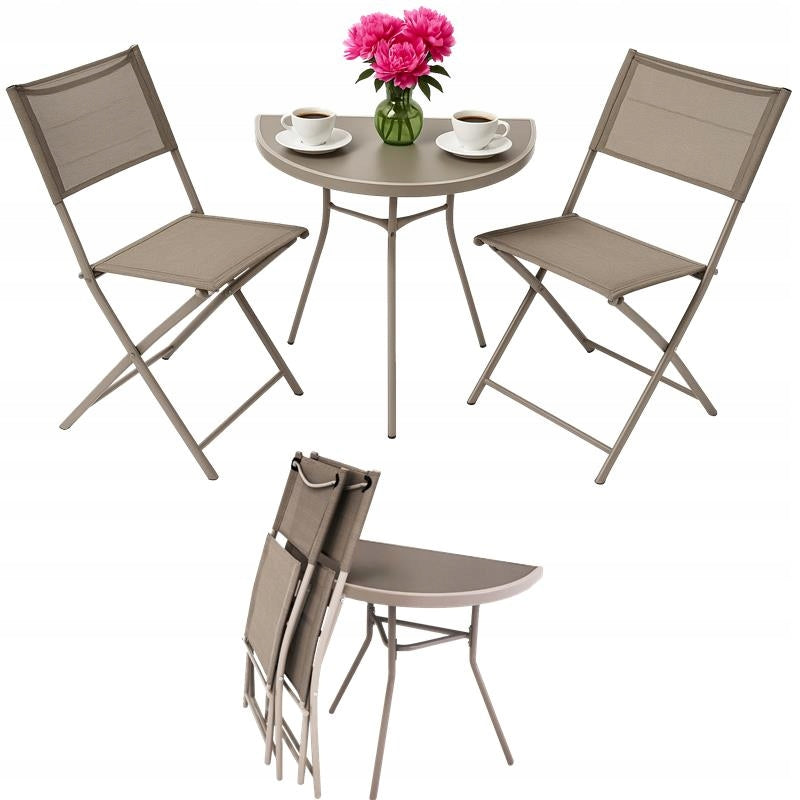Balcony Furniture Garden Terrace Set TABLE 2 CHAIRS Garden Set