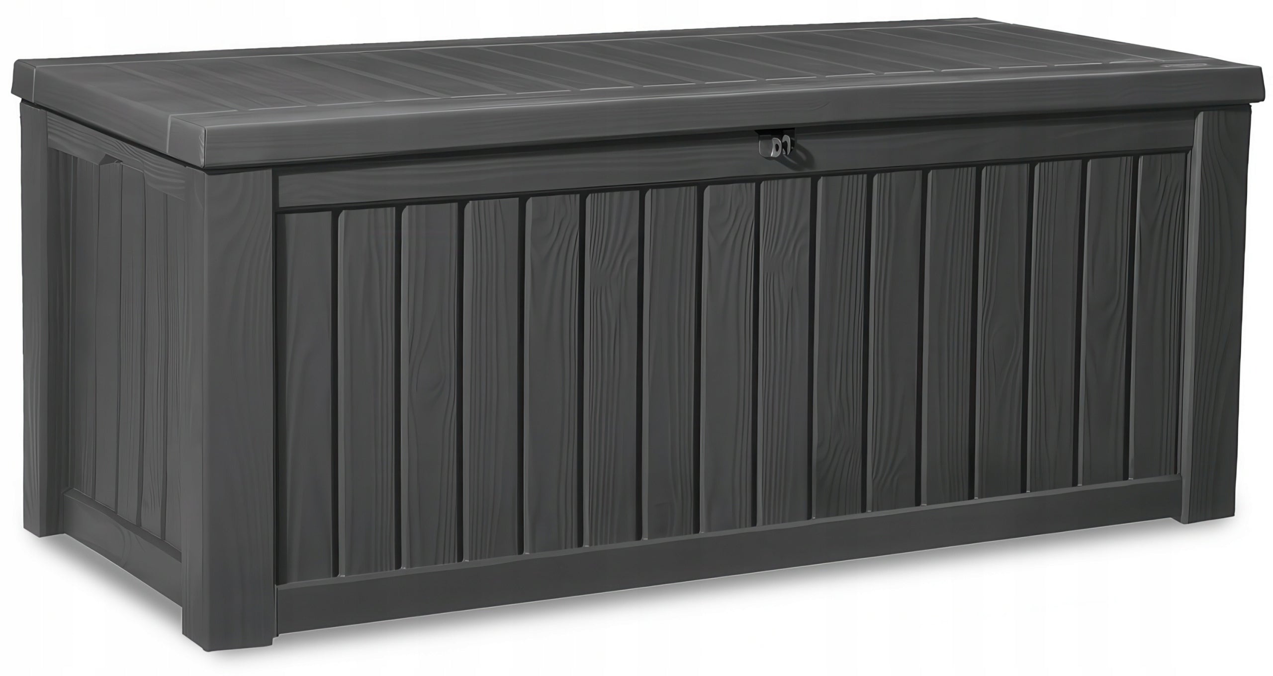 Balcony Garden Chest 570L KETER Seat Trunk Storage Box Graphite Furniture width 72.4 cm
