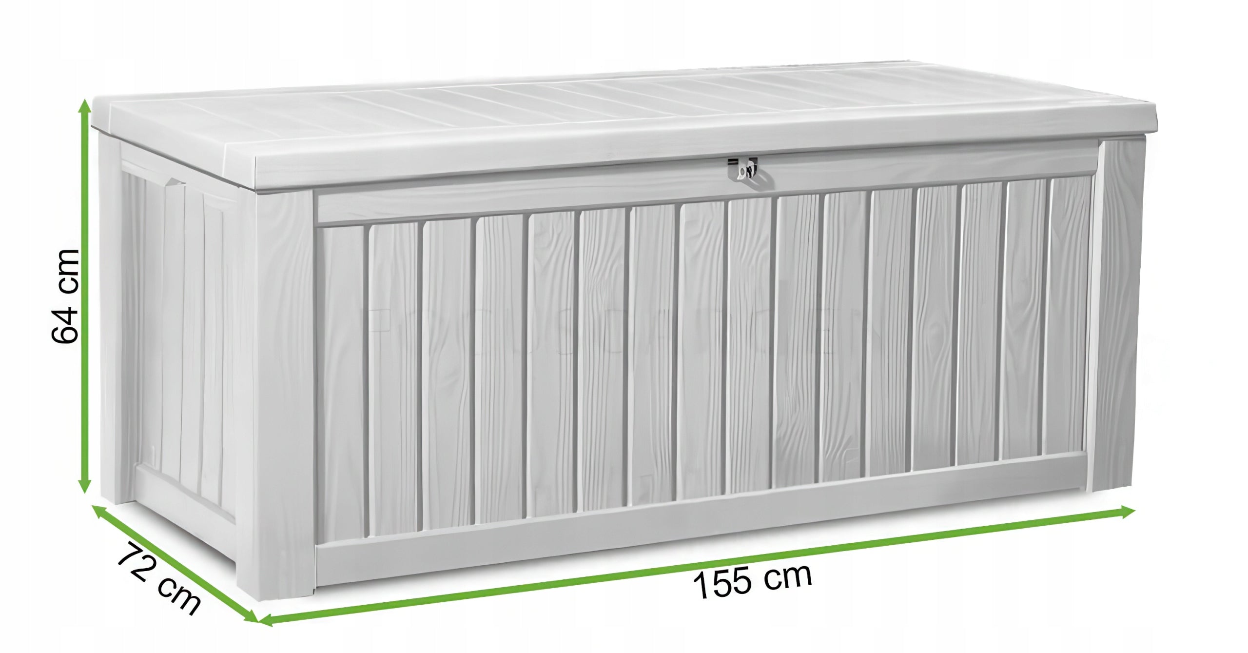 Balcony Garden Chest 570L KETER Seat Trunk Storage Box Graphite Packaging status original