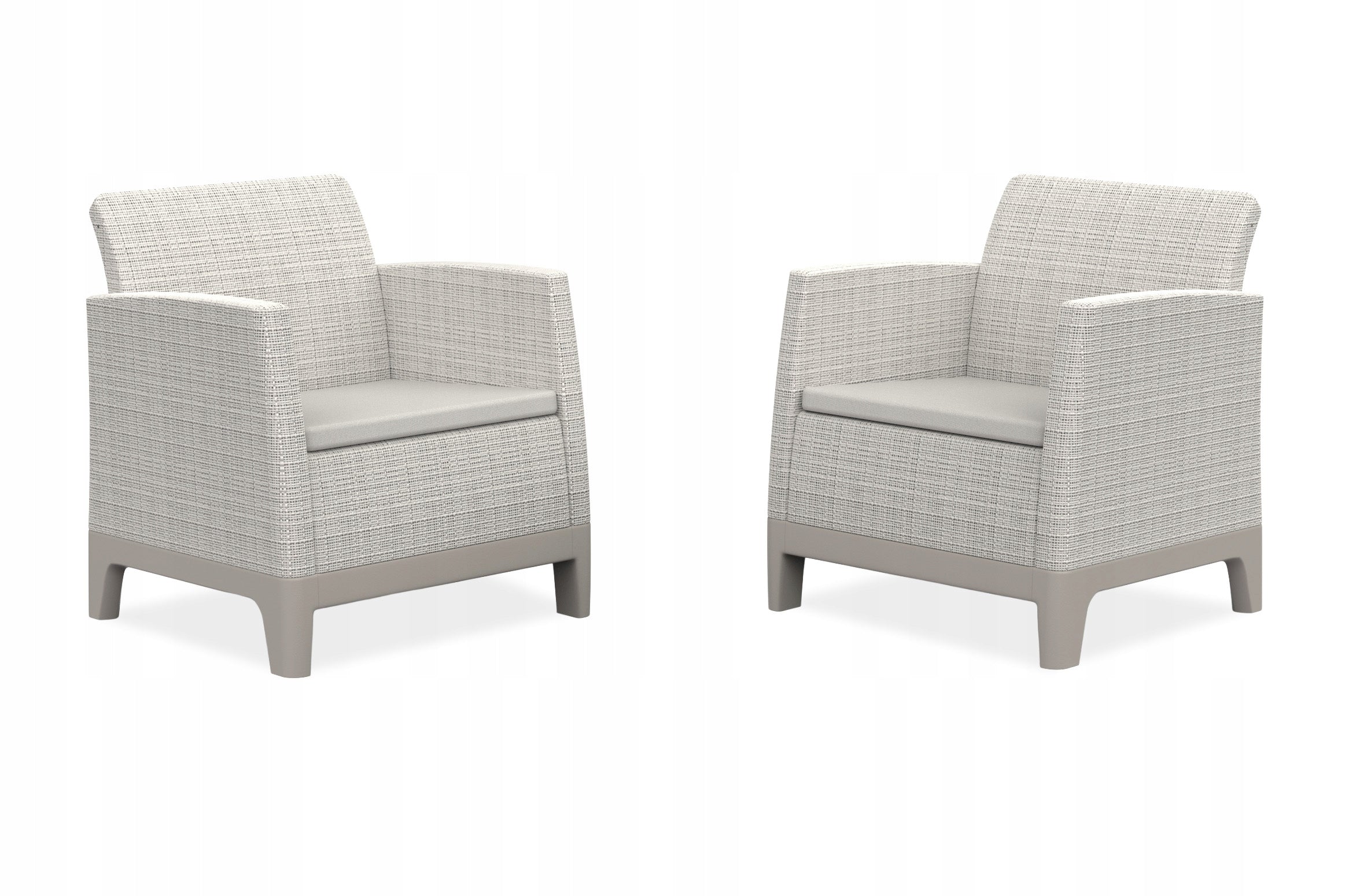 Balcony Garden Furniture Set 2x Armchair Table Keter Scandi for Balcony Number of items in the set 3