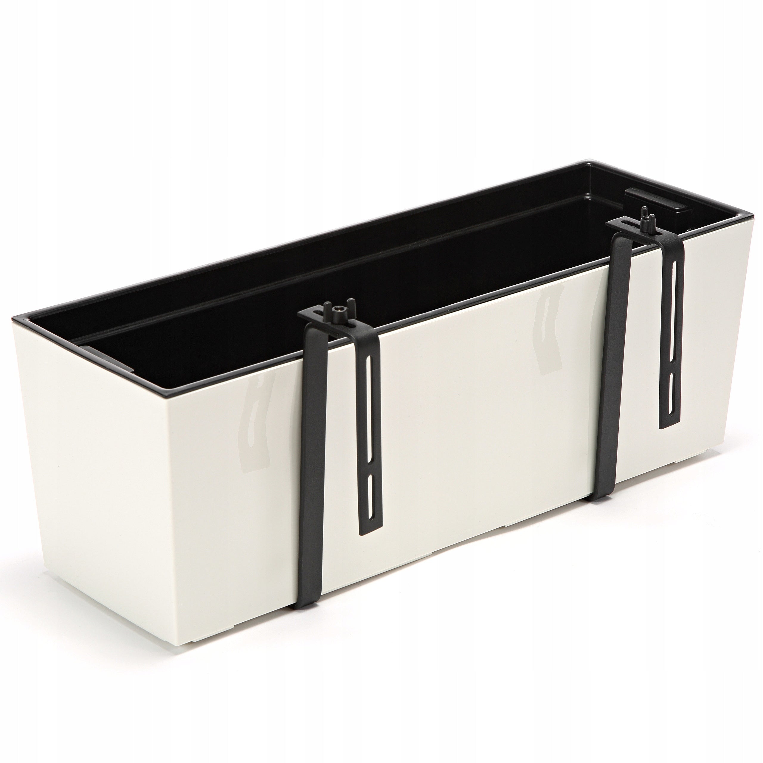 Balcony box holder metal adjustable universal black 1pcs Brand Lamela