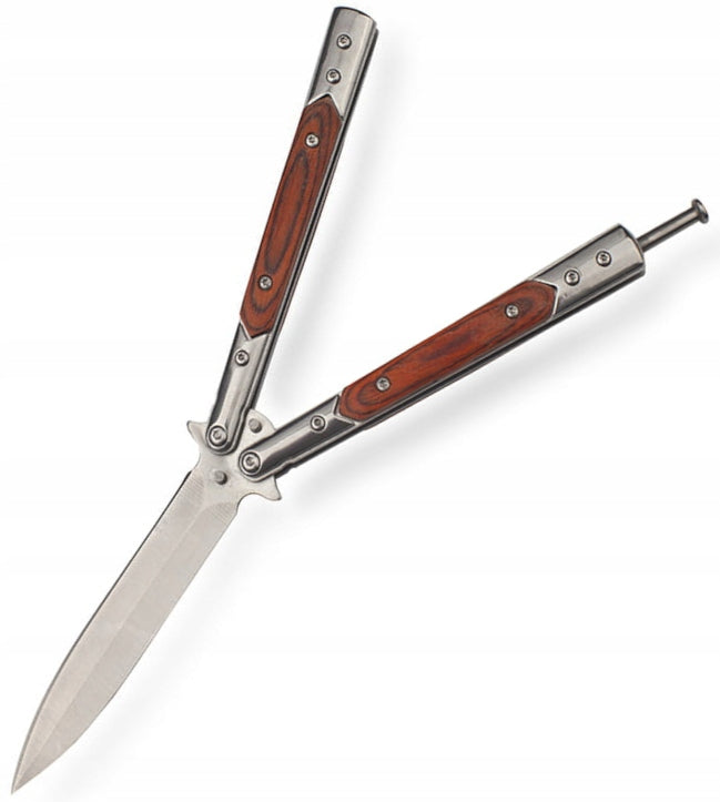Balisong Butterfly Sharp Butterfly Knife CS GO Training Scythe Skin CS2 WOOD Brand BSH ADVENTURE