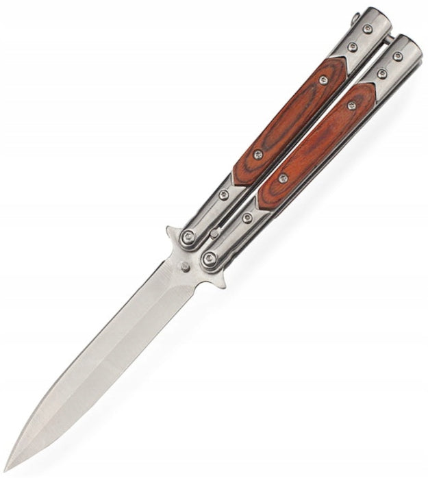 Balisong Butterfly Sharp Butterfly Knife CS GO Training Scythe Skin CS2 WOOD Manufacturer code N-452